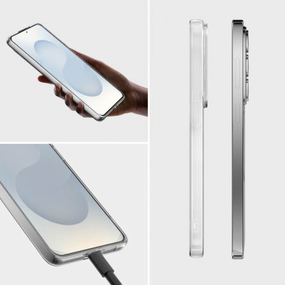 Тънък поликарбонатов кейс и стъклено защитно покритие за дисплея на Samsung Galaxy S26 - 4smarts 360° Protection Set (прозрачен) 4