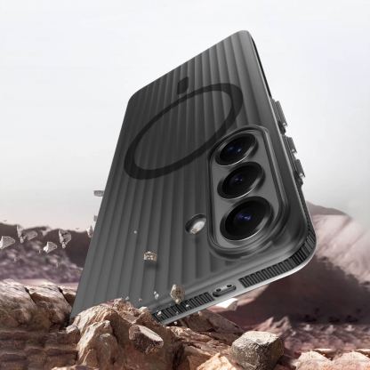 Поликарбонатов кейс с Qi2 за Samsung Galaxy S26 - 4smarts Aero Magnetic Design Case (черен) 4