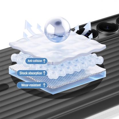 Поликарбонатов кейс с Qi2 за Samsung Galaxy S26 Plus - 4smarts Aero Magnetic Design Case (черен) 7