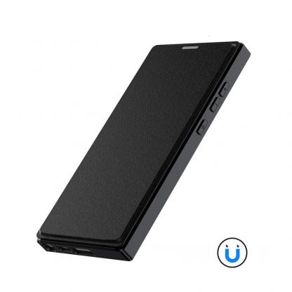 Кожен калъф, тип портфейл с отделение за кр. карти и Qi2 поддръжка за Samsung Galaxy S26 Ultra - 4smarts Urban Pro Flipcase (черен) 3