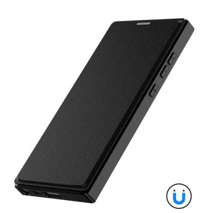 Кожен калъф, тип портфейл с отделение за кр. карти и Qi2 поддръжка за Samsung Galaxy S26 Plus - 4smarts Urban Pro Flipcase (черен) 6