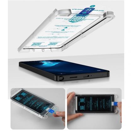Калено стъклено защитно покритие за дисплея на Samsung Galaxy S26 - Benks Warrior AR Full Screen Tempered Glass (черен-прозрачен) 10