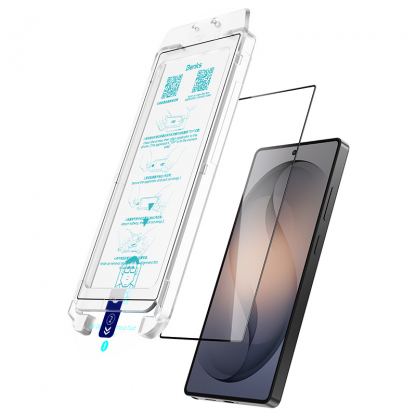 Калено стъклено защитно покритие за дисплея на Samsung Galaxy S26 - Benks Ultra Shield HD Tempered Glass (черен-прозрачен) 4
