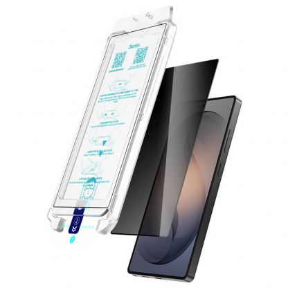 Стъклено защитно покритие с определен ъгъл на виждане за дисплея на Samsung Galaxy S26 - Benks Ultra Shield Privacy Tempered Glass (черен-прозрачен) 4