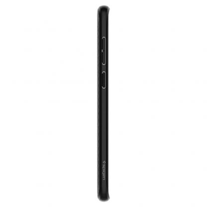 Spigen Liquid Air Case - тънък качествен термополиуретанов кейс за Samsung Galaxy S9 Plus (черен-мат)  6