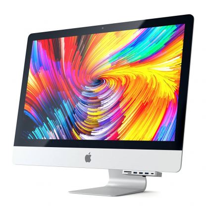 Satechi Aluminium USB-C Clamp Hub - алуминиев USB-C хъб и четец за SD/microSD карти за iMac Pro 2017 (сребрист) 4