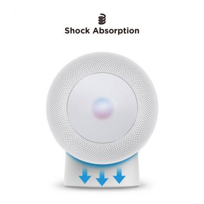 Elago HomePod Silicone Stand - силиконова поставка за Apple HomePod (бяла) 5