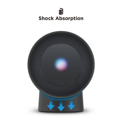 Elago HomePod Silicone Stand - силиконова поставка за Apple HomePod (черна) 2