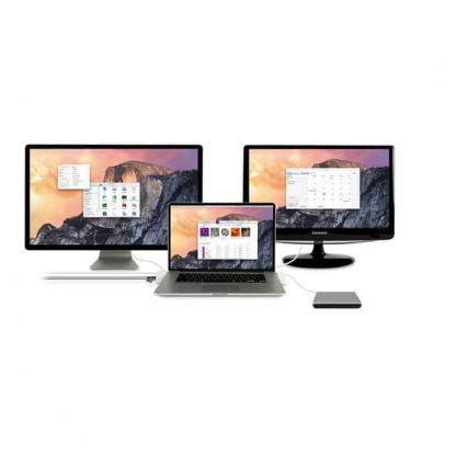 LandingZone Dock Pro Retina 13 - мултифункционален хъб за зареждане и свързване на допълнителна периферия за MacBook Pro Retina 13 (бял) 5