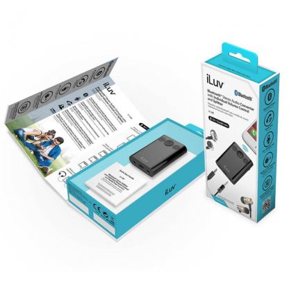 iLuv Bluetooth Audio Splitter - блутут рисийвър аудио адаптер за слушалки, MacBook и автомобилно стерео (черен) 4