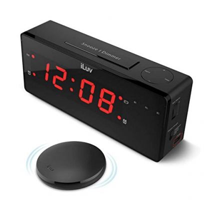 iLuv TimeShaker Boom - LED часовник с аларма и безжично вибриращо устройство за събуждане 3