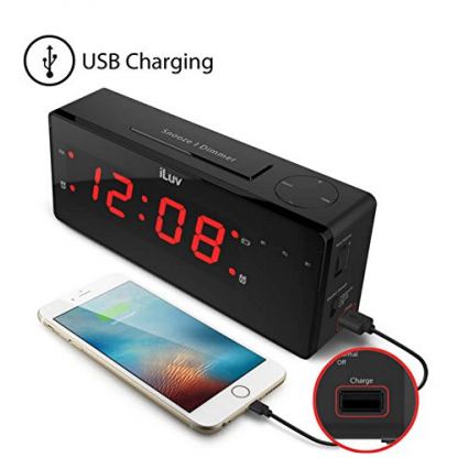 iLuv TimeShaker Boom - LED часовник с аларма и безжично вибриращо устройство за събуждане 5