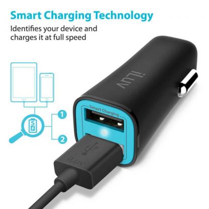 iLuv MobiSeal2 Car Charger - зарядно за кола с два USB изхода за зареждане на мобилни устройства 2