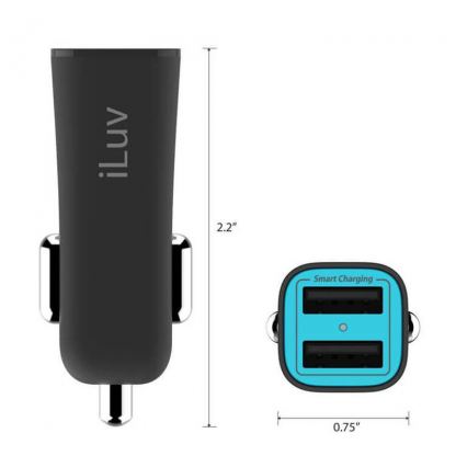 iLuv MobiSeal2 Car Charger - зарядно за кола с два USB изхода за зареждане на мобилни устройства 4