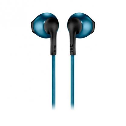 JBL Tune T205 Wireless Earbud Headphones - безжични слушалки с микрофон за мобилни устройства (черен-син) 2