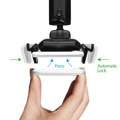 Spigen Kuel Car Mount Holder AP12T - разтегаема поставка за кола и гладки повърхности за смартфони до 14.7 см. ширина 5