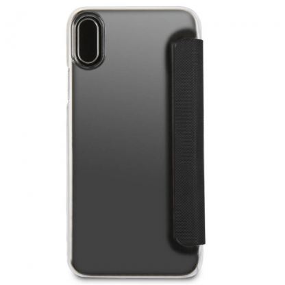 Mini Cooper Debossed Lines PU Leather Booktype Case - кожен калъф, тип портфейл за iPhone XS, iPhone X (черен) 7