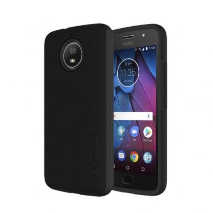 Incipio Dual Pro Case - удароустойчив хибриден кейс за Motorola Moto G5s (черен) 2