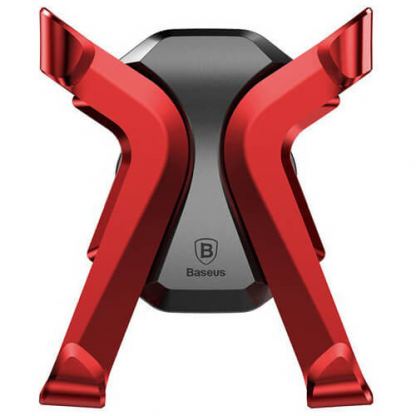 Baseus Air Vent Universal Car Mount - поставка за радиатора на кола за смартфони с ширина до 8.6 см. (червена) 2