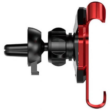 Baseus Air Vent Universal Car Mount - поставка за радиатора на кола за смартфони с ширина до 8.6 см. (червена) 4