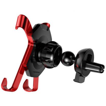Baseus Air Vent Universal Car Mount - поставка за радиатора на кола за смартфони с ширина до 8.6 см. (червена) 5