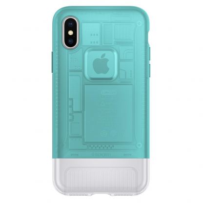 Spigen Classic C1 Case - лимитирана версия удароустойчив кейс за iPhone XS, iPhone X (прозрачен) 2
