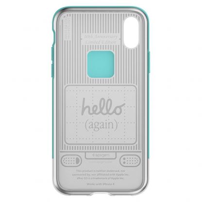 Spigen Classic C1 Case - лимитирана версия удароустойчив кейс за iPhone XS, iPhone X (прозрачен) 4