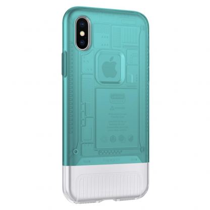 Spigen Classic C1 Case - лимитирана версия удароустойчив кейс за iPhone XS, iPhone X (прозрачен) 5