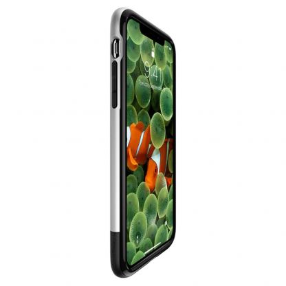 Spigen Classic One Case - хибриден кейс с висока степен на защита за iPhone XS, iPhone X (сив) 6