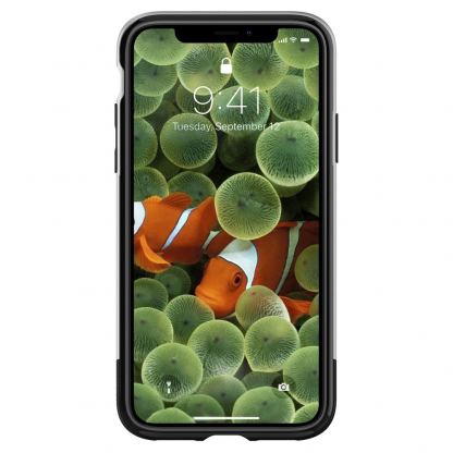 Spigen Classic One Case - хибриден кейс с висока степен на защита за iPhone XS, iPhone X (сив) 7