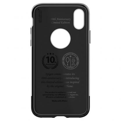 Spigen Classic One Case - хибриден кейс с висока степен на защита за iPhone XS, iPhone X (сив) 8