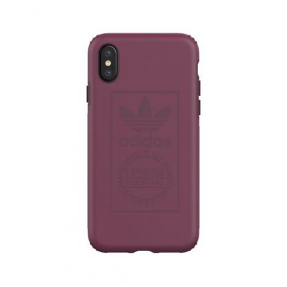 Adidas Originals Snap Case - удароустойчив хибриден кейс за iPhone XS, iPhone X (лилав) 2