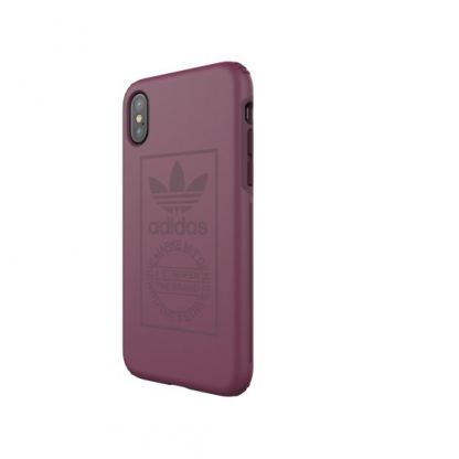 Adidas Originals Snap Case - удароустойчив хибриден кейс за iPhone XS, iPhone X (лилав) 4