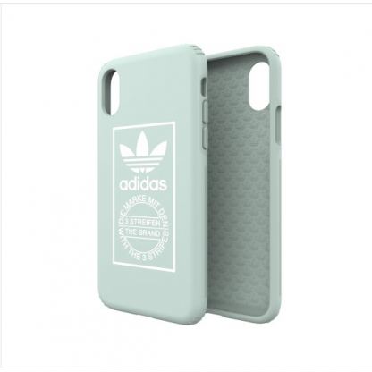 Adidas Originals Snap Case - удароустойчив хибриден кейс за iPhone XS, iPhone X (зелен) 2