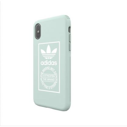 Adidas Originals Snap Case - удароустойчив хибриден кейс за iPhone XS, iPhone X (зелен) 5