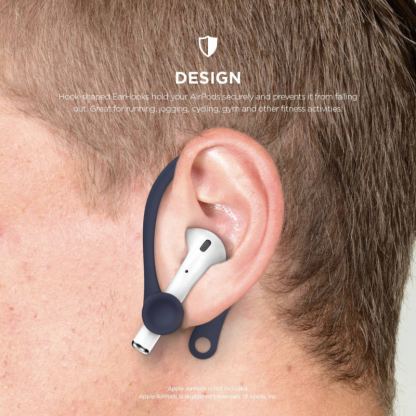 Elago AirPods EarHooks - силиконови кукички за Apple AirPods (тъмносин) 5