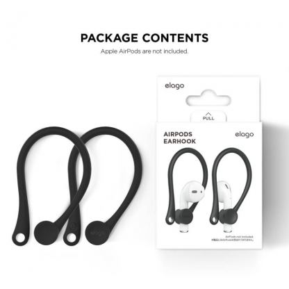 Elago AirPods EarHooks - силиконови кукички за Apple AirPods (черен) 5