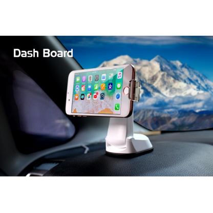 AIRNANO Pad QI Fast Wireless Car Mount - поставка за кола с възможност за безжично зареждане за QI съвместими смартфони (бял) 2