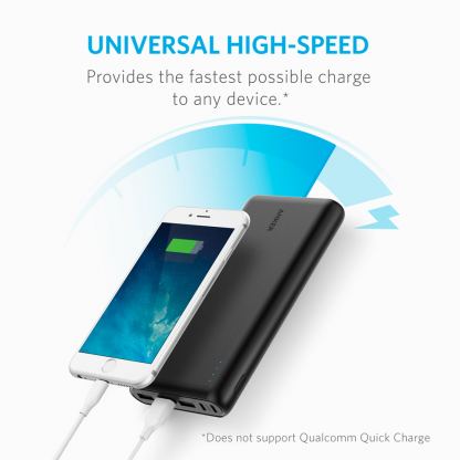 Anker PowerCore 26800 mAh с PowerIQ и VoltageBoost - преносима външна батерия с 3 USB изхода за зареждане и 2 microUSB входа за презареждане (черен) 2