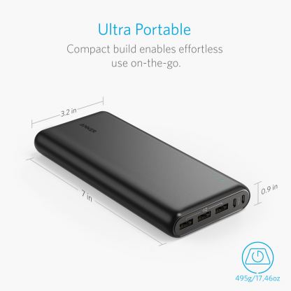 Anker PowerCore 26800 mAh с PowerIQ и VoltageBoost - преносима външна батерия с 3 USB изхода за зареждане и 2 microUSB входа за презареждане (черен) 7