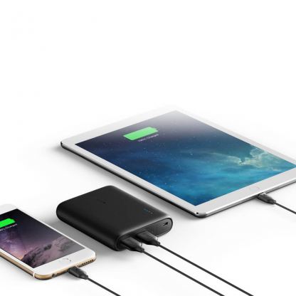 Anker PowerCore Compact 13000 mAh с PowerIQ и VoltageBoost - преносима външна батерия с 2 USB изхода за зареждане на мобилни устройства (черен) 6