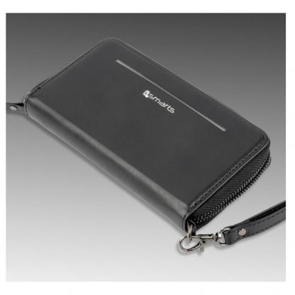 4smarts All in One Charging Set - комплект външна батерия и кабел (ключодържател) за мобилни устройства (черен) 4
