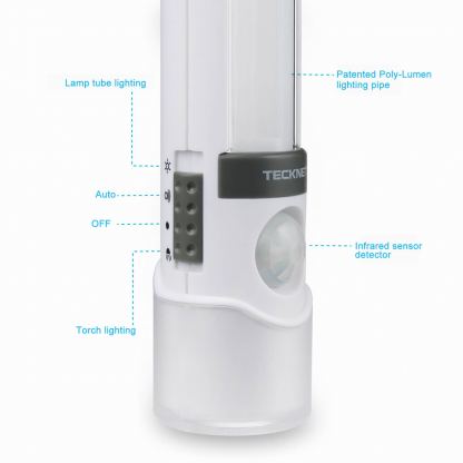 TeckNet LED03 Motion Sensor LED Torch and Lantern - LED светлина със сензор за движение, лампа и фенер 3