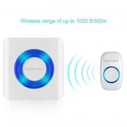 TeckNet WA678-White Plug-In Wireless Doorbell - безжичен звънец за входна врата (бял) 4
