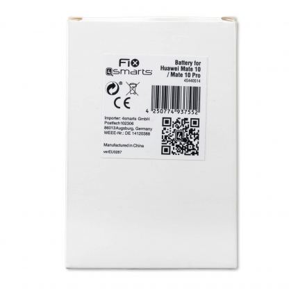 FIX4smarts Battery - качествена резервна батерия за Huawei Mate 10, Huawei Mate 10 Pro (3.82V, 3900mAh) 3