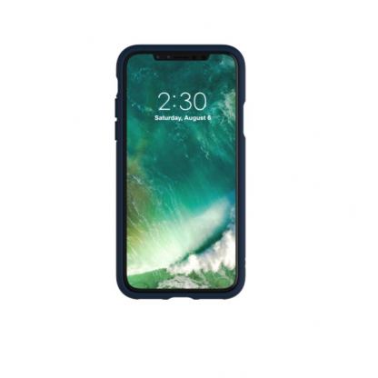 Adidas XbyO Or Moulded Case - поликарбонатов кейс с TPU рамка за iPhone XS, iPhone X (син) 5