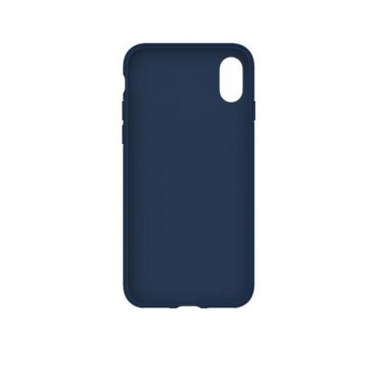 Adidas XbyO Or Moulded Case - поликарбонатов кейс с TPU рамка за iPhone XS, iPhone X (син) 8