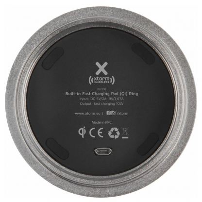 A-solar Xtorm BU108 BuildIn Fast Charging Pad Ring 10W - док станция за безжично зареждане на Qi съвместими устройства 2