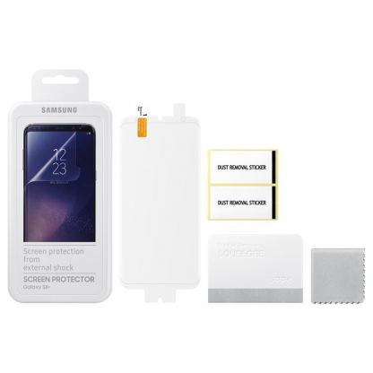 Samsung Screen Protector ET-FG955CTEGWW - два брой оригинално защитно покритие (обхващащо и извития дисплей) за Samsung Galaxy S8 Plus (bulk) 2