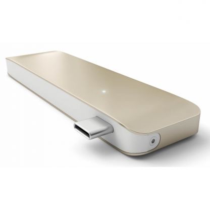 Satechi USB-C USB Hub - мултифункционален хъб за свързване на допълнителна периферия за компютри с USB-C (златист) 3